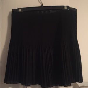 Sheer pleaded skirt with under skirt